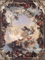 Giovanni Battista Tiepolo - paintings - Allegory of the Planets and Continents