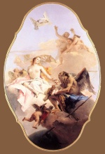 Giovanni Battista Tiepolo - Bilder Gemälde - An Allegory with Venus and Time