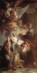 Giovanni Battista Tiepolo - Bilder Gemälde - Education of the Virgin