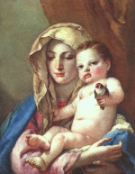 Giovanni Battista Tiepolo - Bilder Gemälde - Madonna of the Goldfinch
