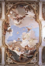 Giovanni Battista Tiepolo - Peintures - L'apothéose de la famille Pisani