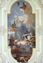 Giovanni Battista Tiepolo - Peintures - L'Institution du Rosaire