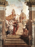 Giovanni Battista Tiepolo - Bilder Gemälde - The Meeting of Anthony and Cleopatra