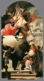 Giovanni Battista Tiepolo - Peintures - La Vierge apparaissant à saint Philippe Neri
