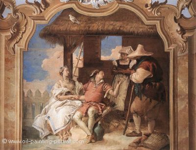 Angelica and Medro with the Shepherds