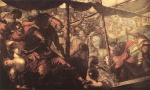Jacopo Robusti Tintoretto - Bilder Gemälde - Battle between Turks and Christians