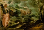 Jacopo Robusti Tintoretto - Peintures - Christ à la mer de Galilée