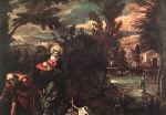 Jacopo Robusti Tintoretto - Bilder Gemälde - Flight into Egypt