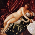 Jacopo Robusti Tintoretto - Peintures - Léda et le Cygne