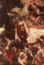 Jacopo Robusti Tintoretto - Peintures - Moïse faisant jaillir l´eau du rocher