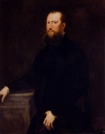 Jacopo Robusti Tintoretto - Bilder Gemälde - Portrait of a Bearded Venetian Nobleman