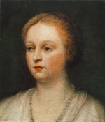 Jacopo Robusti Tintoretto - Peintures - Portrait d'une femme