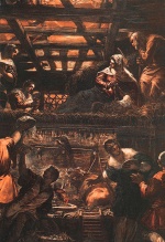 Jacopo Robusti Tintoretto - Bilder Gemälde - The Adoration of the Shepherds