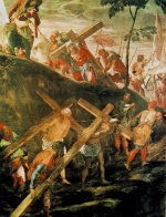 Jacopo Robusti Tintoretto - Peintures - La Montée au Calvaire