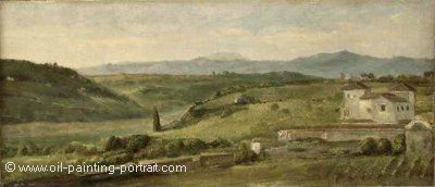 Panoramic Landscape with a Farmhouse
