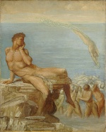 George Frederic Watts  - Bilder Gemälde - The Genius of Greek Peotry