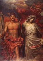 George Frederic Watts  - paintings - Time Death and Judgement