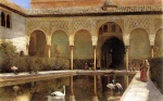 Edwin Lord Weeks - paintings - A Court in the Alhambra in the Time of the Moors