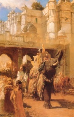 Edwin Lord Weeks - Bilder Gemälde - A Royal Procession