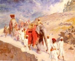 Edwin Lord Weeks - paintings -  An Indian Hunting Party 