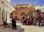 Edwin Lord Weeks - Bilder Gemälde - Arrival of Prince Humbert the Rajah at the Palace of Amber