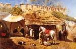 Edwin Lord Weeks - Peintures - Atelier de forgeron à Tanger