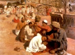 Edwin Lord Weeks - Peintures - Barbiers indiens, Saharanpore