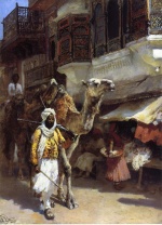 Edwin Lord Weeks - paintings - Man Leading a Camel