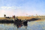 Edwin Lord Weeks - Peintures - Scène de marché, Maroc
