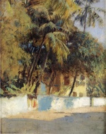 Edwin Lord Weeks - Bilder Gemälde - Street Scene Bombay