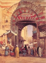 Edwin Lord Weeks  - Bilder Gemälde - The Moorish Bazaar