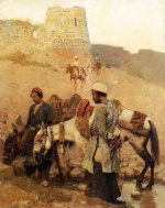 Edwin Lord Weeks  - Bilder Gemälde - Traveling in Persia