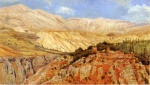 Edwin Lord Weeks  - Bilder Gemälde - Village in Atlas Mountains Morocco