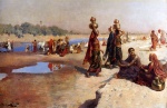 Edwin Lord Weeks  - Peintures - porteurs d'eau du Gange