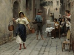 Eugene de Blaas - paintings - Catch of the Day