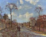 Camille  Pissarro  - paintings - The Road to Louveciennes