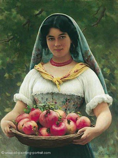 Maedchen mit Granataepfeln