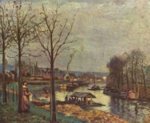 Camille Pissarro  - Peintures - Lavoir de Pontoise