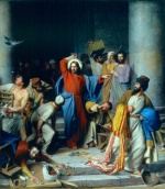 Carl Heinrich Bloch - paintings - Casting out the Money Changers