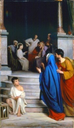 Carl Heinrich Bloch - paintings - Christ Teaching at the Temple