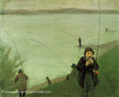 Anglers on the Rhine