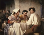 Carl Heinrich Bloch - paintings - Osteria