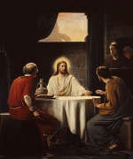 Carl Heinrich Bloch - paintings - Supper at Emmaus