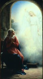 Carl Heinrich Bloch - paintings - The Annunciation
