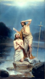 Carl Heinrich Bloch - paintings - The Baptism of Christ