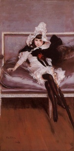 Giovanni Boldini - Peintures - Portrait de Giovinetta Errazuriz