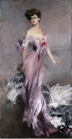 Giovanni Boldini - Bilder Gemälde - Portrait of Mrs. Howard Johnston