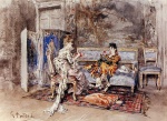 Giovanni Boldini  - Bilder Gemälde - The Conversation