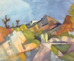 August Macke - paintings - Felsige Landschaft