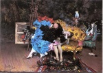 Giovanni Boldini  - Bilder Gemälde - The Model and the Mannequin (Berthe in the Studio)